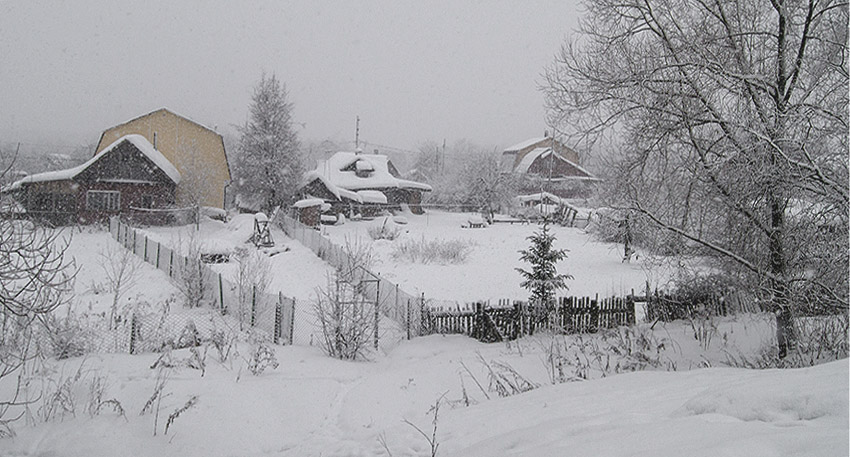 фото "Дома под снегом." метки: пейзаж, город, 