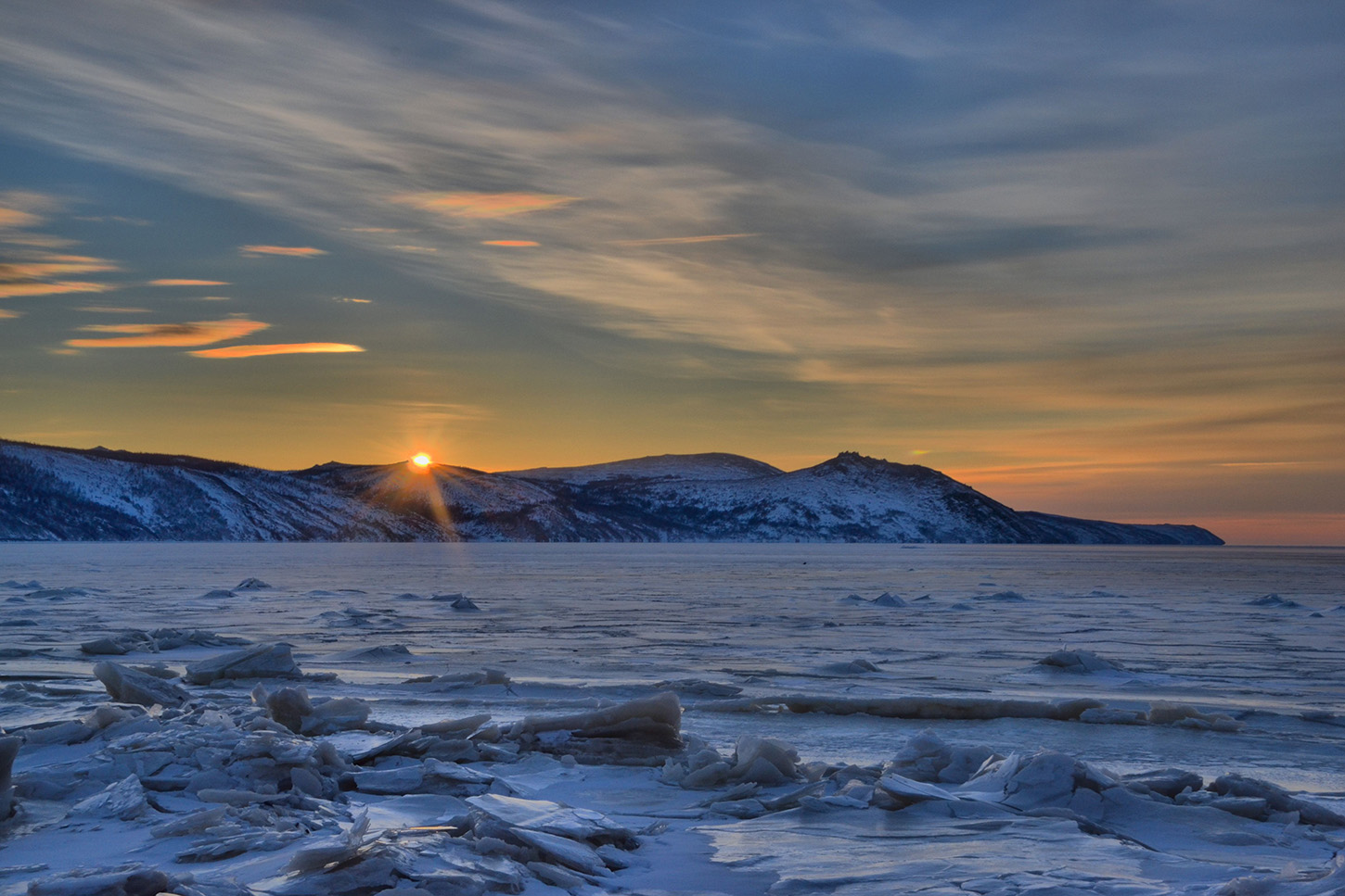 photo "***" tags: landscape, bay, sky, sunset, лед