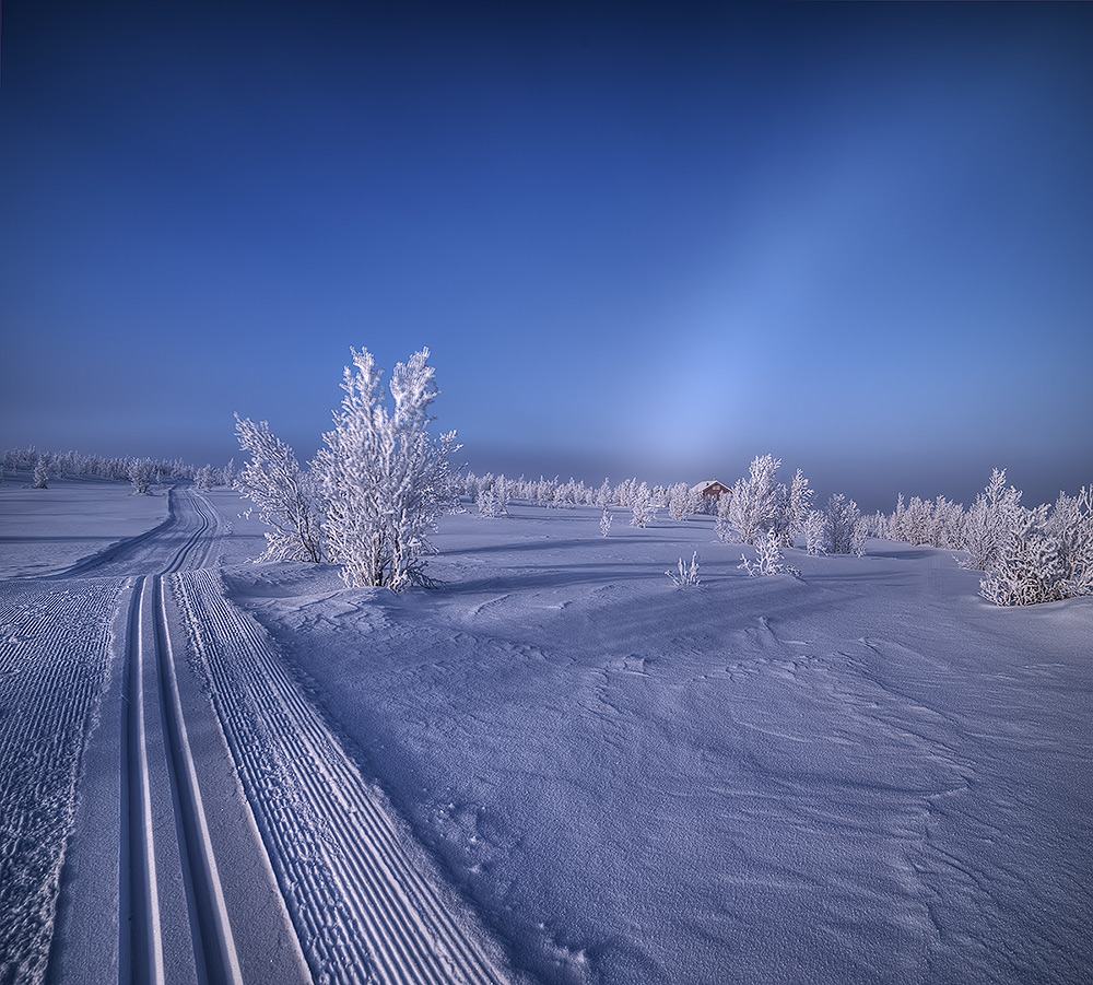 photo "Blue Morning" tags: landscape, Europe, mountains, snow, winter