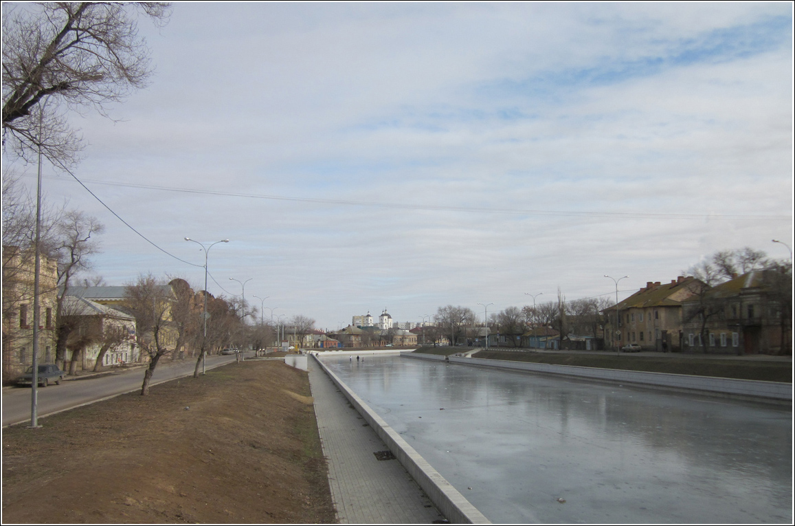 photo "The city of Astrakhan. January 2013." tags: architecture, street, travel, clouds, winter, астрахань, январь