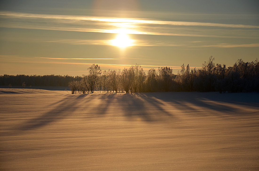 photo "***" tags: landscape, nature, snow, sunset