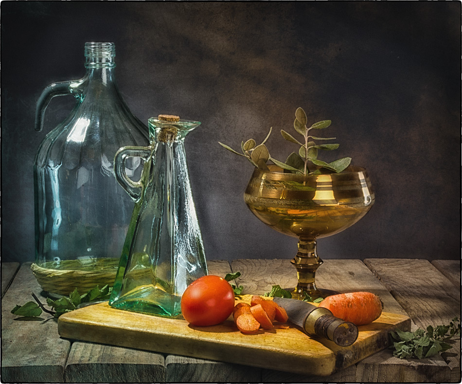 photo "With vegetables" tags: still life, old-time, 