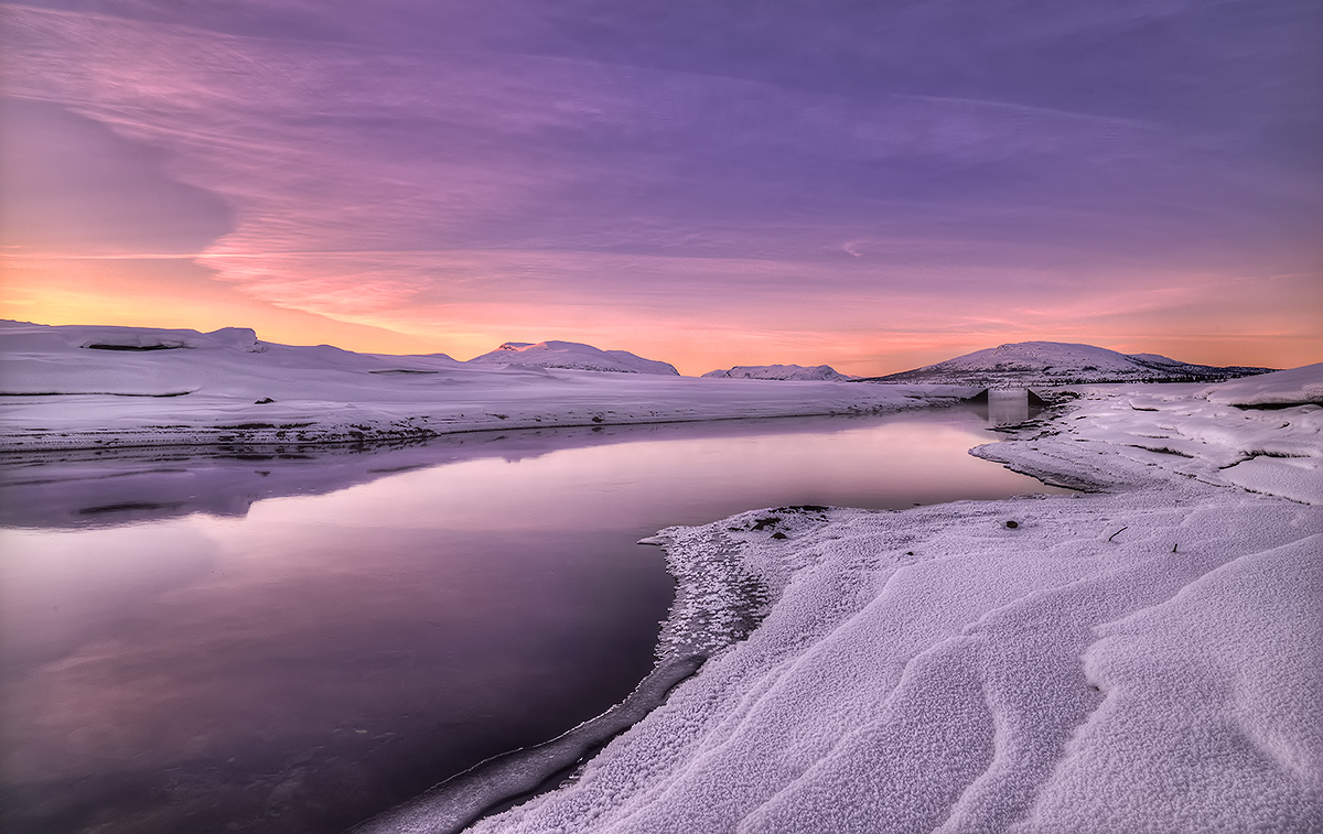 photo "-22C" tags: landscape, Europe, Ice, ice., lake, mountains, snow, sunset, winter
