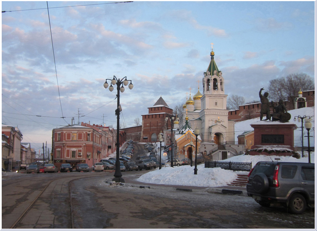 photo "Evening in February. Nizhny Novgorod." tags: street, architecture, evening, winter, нижний новгород, февраль