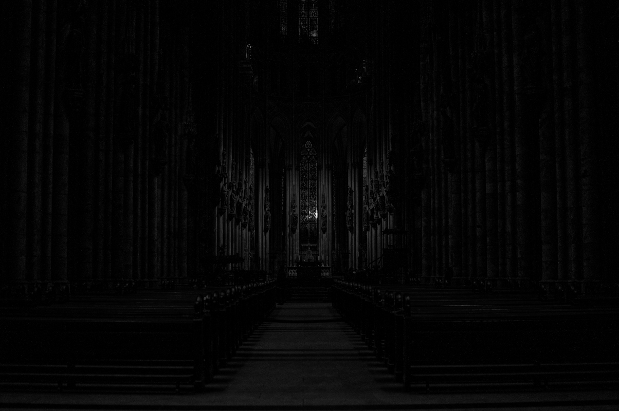 photo "Cologne Cathedral" tags: architecture, interior, black&white, Europe, Кёльн, Кёльнский собор, германия