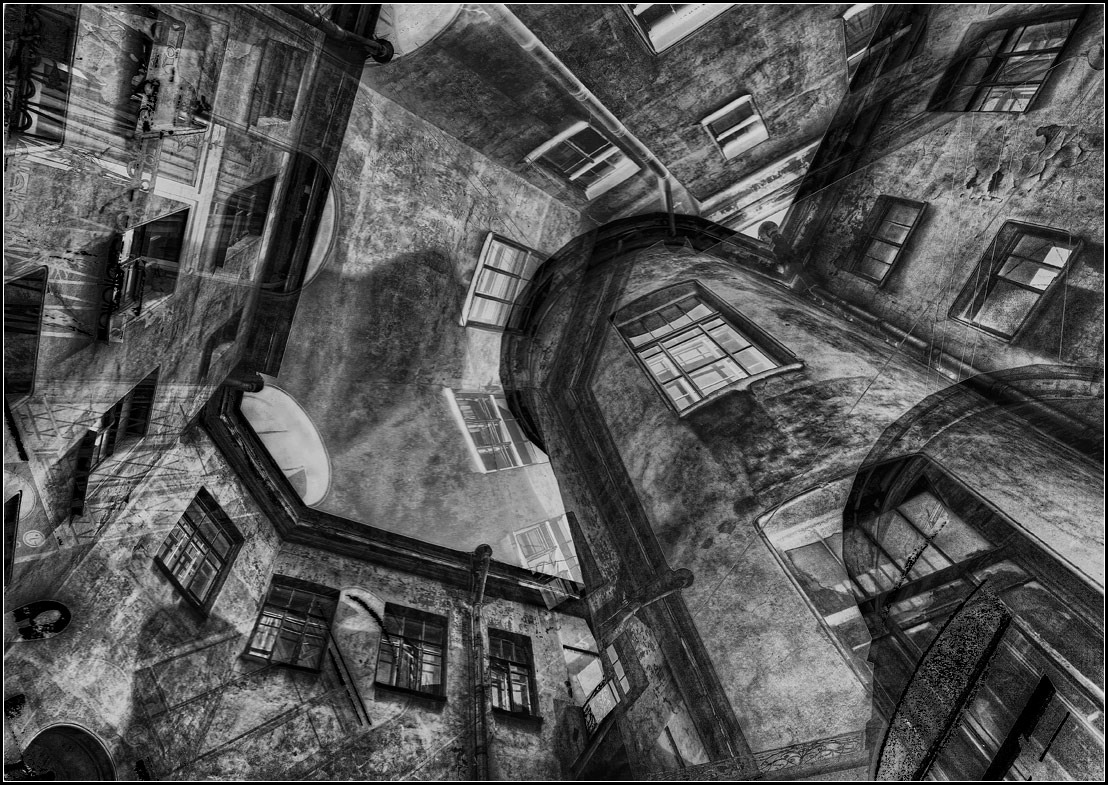 photo "St. Petersburg" tags: digital art, black&white, city, 