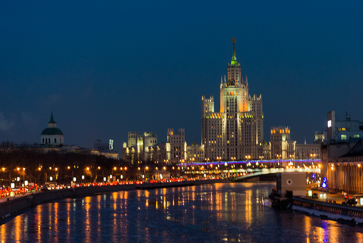 фото "Вид на Москворечье" метки: пейзаж, архитектура, город, вода, здание, зима, отражения, река