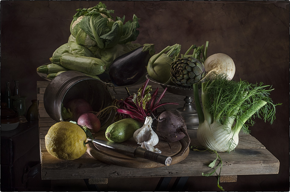 photo "With vegetables" tags: still life, old-time, With vegetables, С овощами