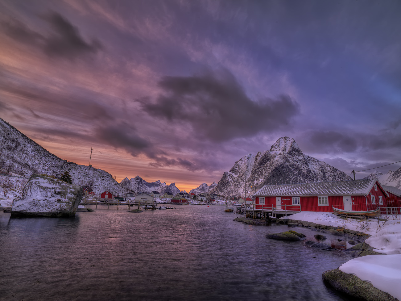 фото "Sunset" метки: пейзаж, Europe, Ice, вода, горы, закат, зима, облака, снег