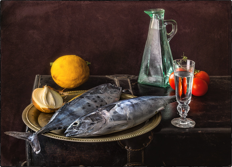 фото "С  рыбами" метки: натюрморт, ретро, with the fishes