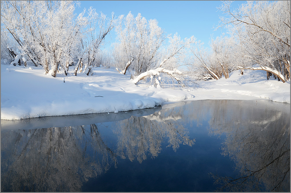 photo "***" tags: landscape, nature, snow, water, winter