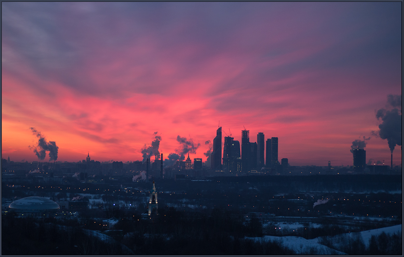 фото "Утро начинается с рассвета" метки: пейзаж, архитектура, зима, храм