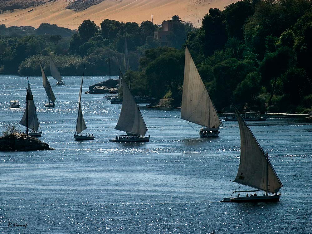 фото "Sailing on the Nile 03" метки: путешествия, пейзаж, Африка, река