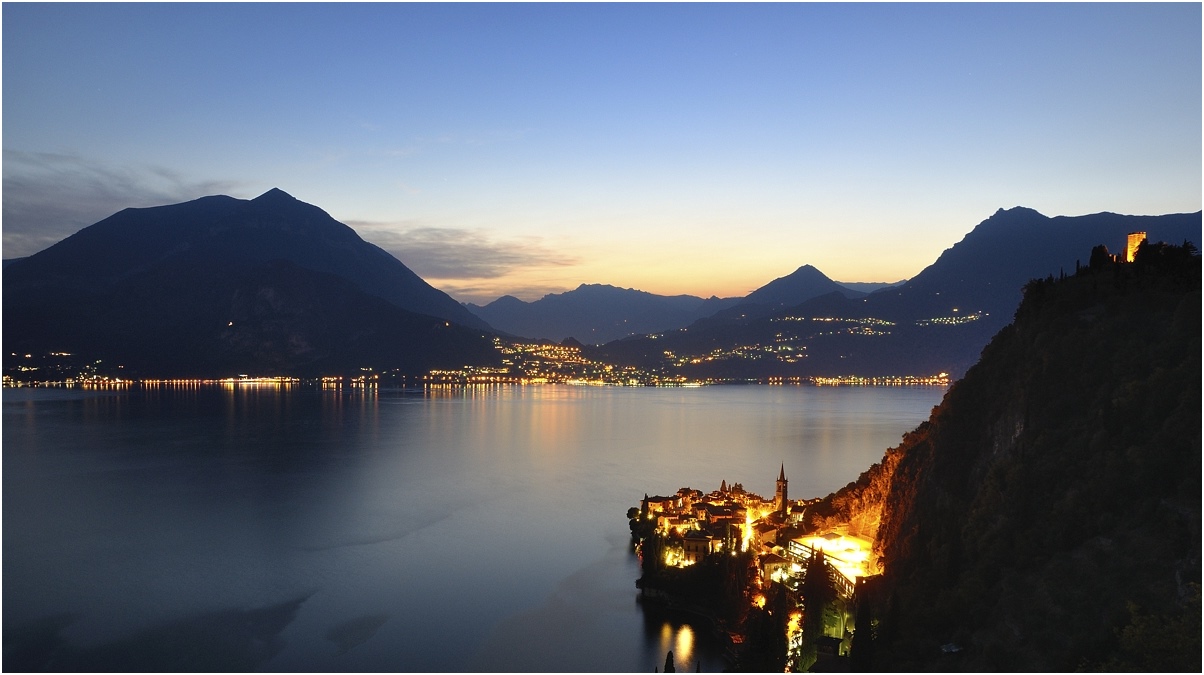 photo "Lake Como after sunset" tags: landscape, travel, Europe, mountains, sunset, water