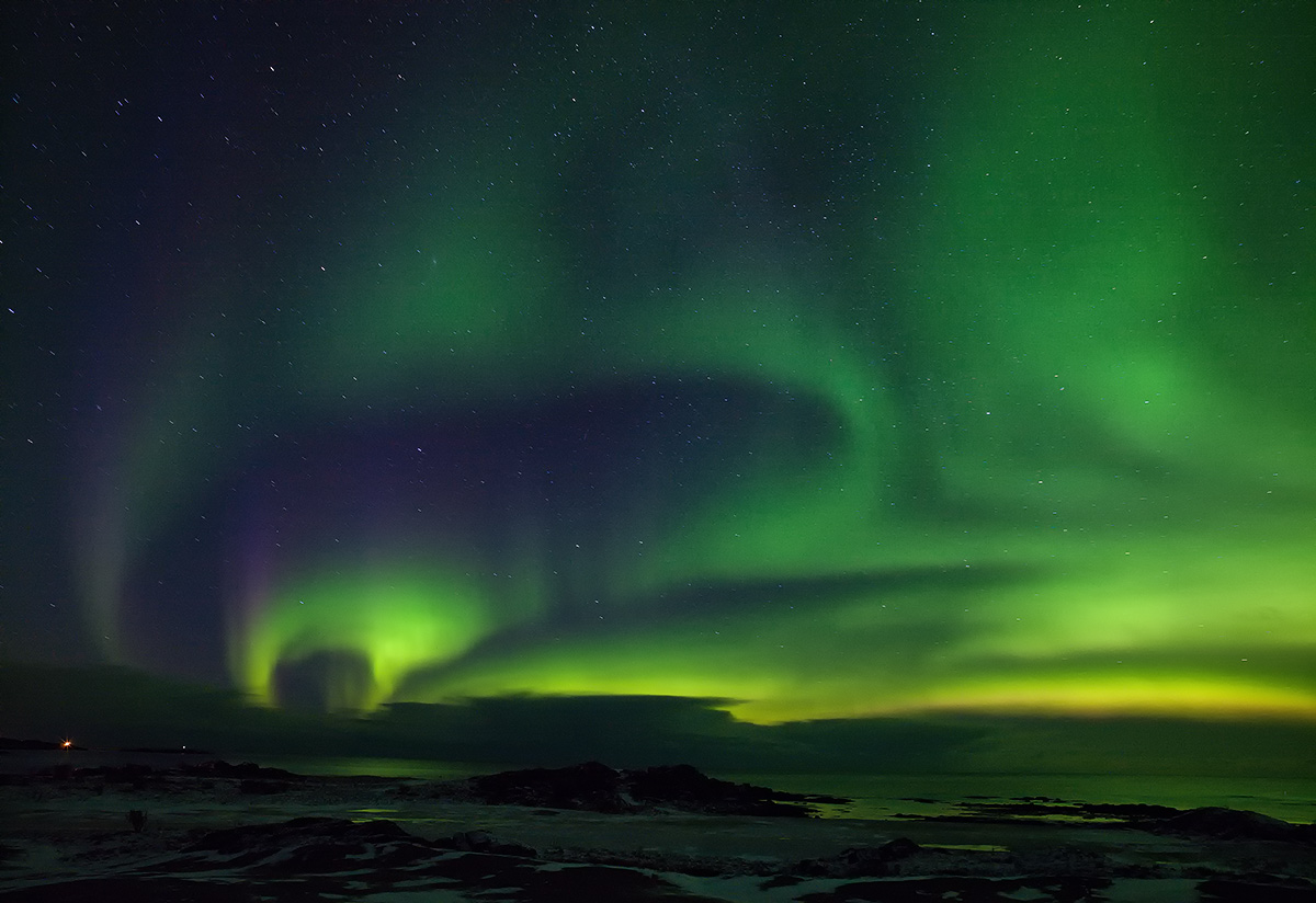 photo "Northern Lights." tags: landscape, Europe, night, winter