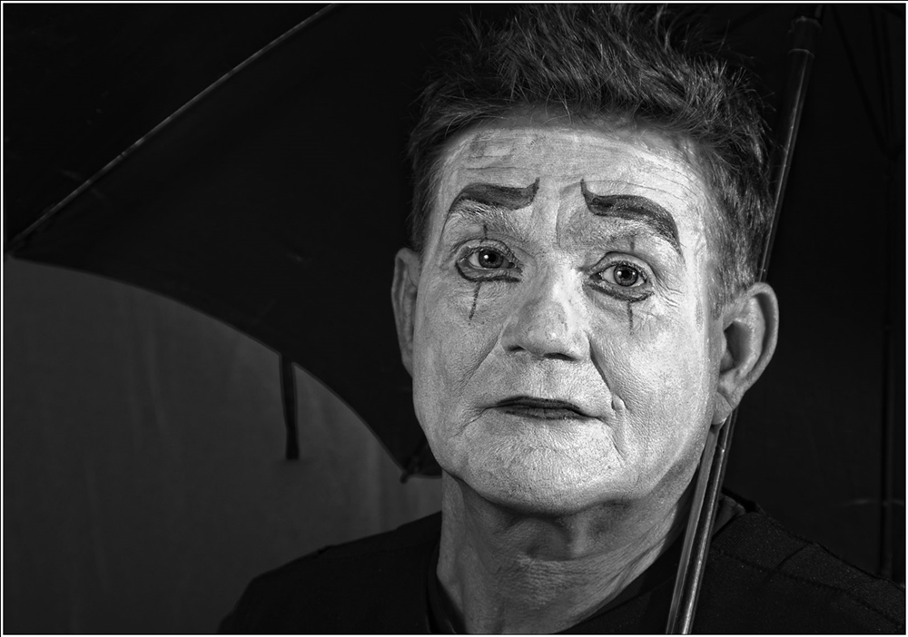 фото "Старый мим..." метки: портрет, жанр, черно-белые, 