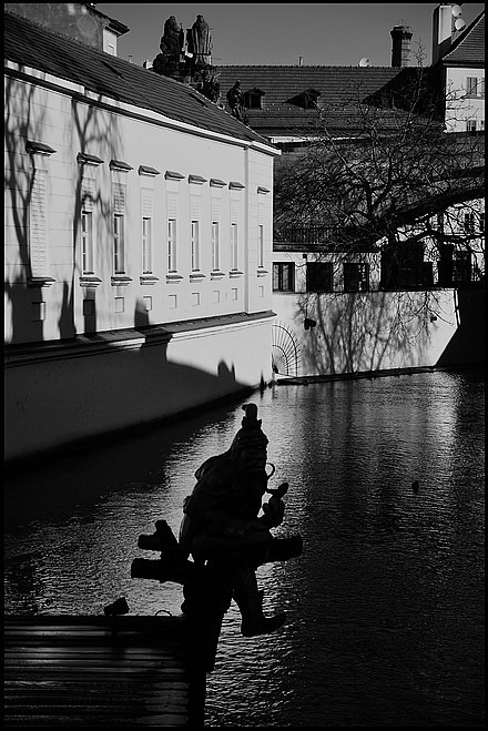 фото "Утренняя Чертовка" метки: черно-белые, Prag, Praha, Прага