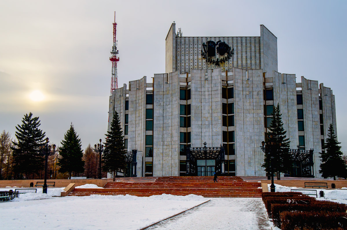 photo "Frost and sun" tags: city, Город, зимний пейзаж, театр