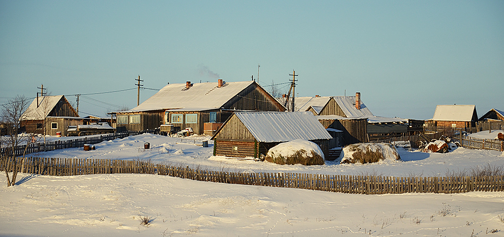 photo "***" tags: landscape, nature, winter, деревня