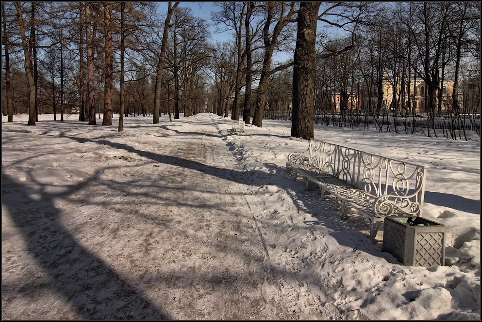 photo "***" tags: landscape, snow, дорожка, красиво, март