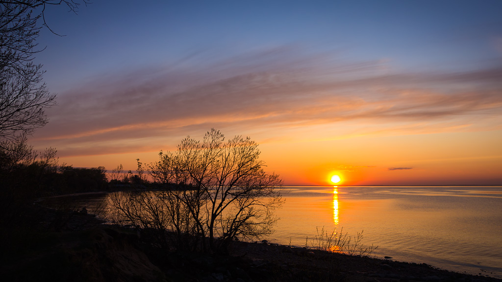 photo "Sunset in May" tags: landscape, sea, spring, sunset, water, Кронштадт