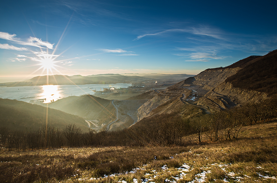 photo "From the top of the ridge Markhotsky" tags: landscape, Новороссийск