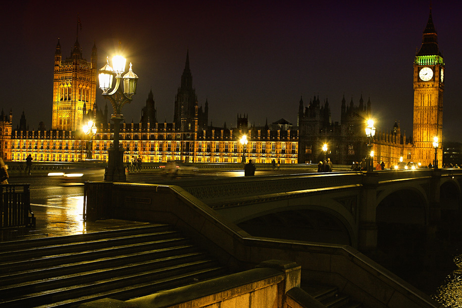 фото "Westminster Palace" метки: архитектура, город, вода, ночь