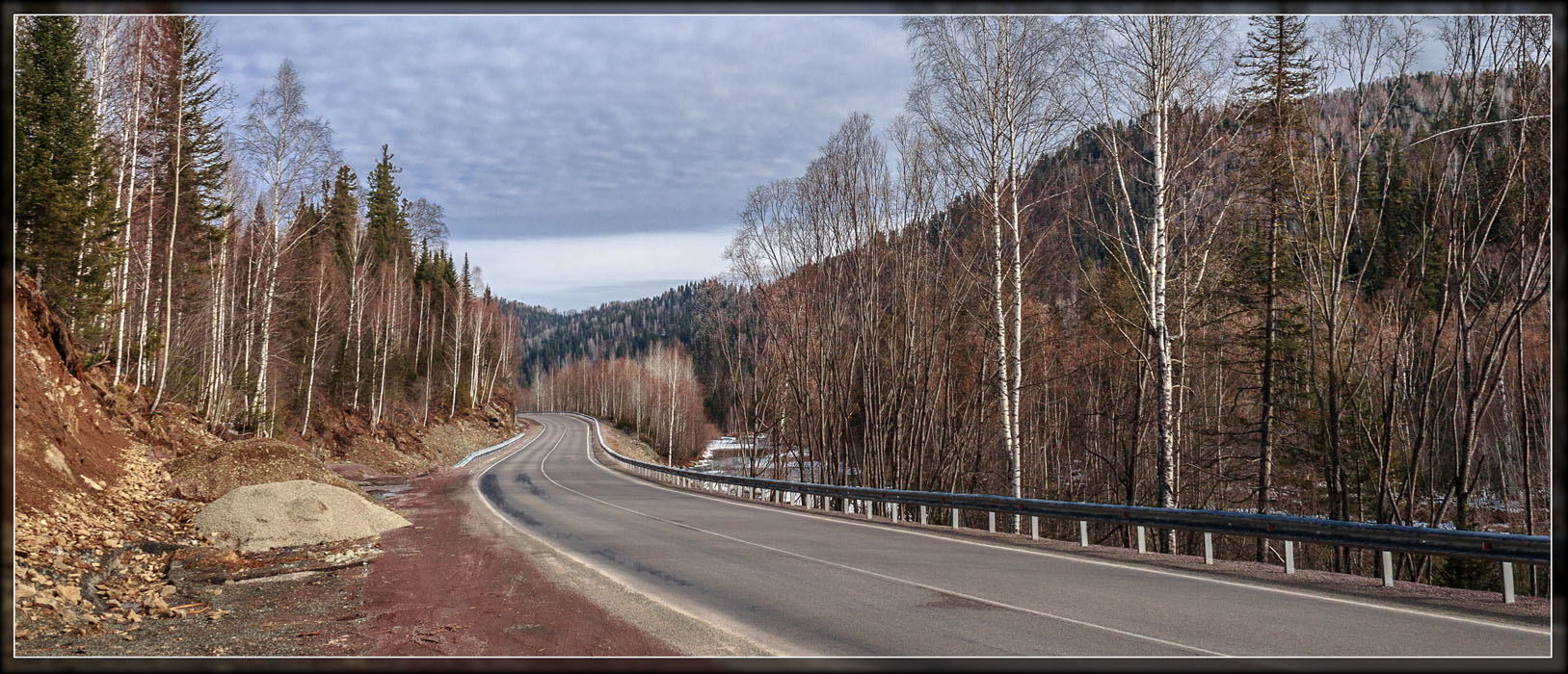 фото "Апрель. Автодорога М-54" метки: пейзаж, природа, 