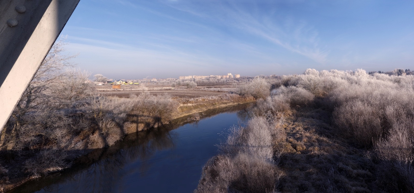 фото "Изморозь..." метки: пейзаж, изморозь, небо, река