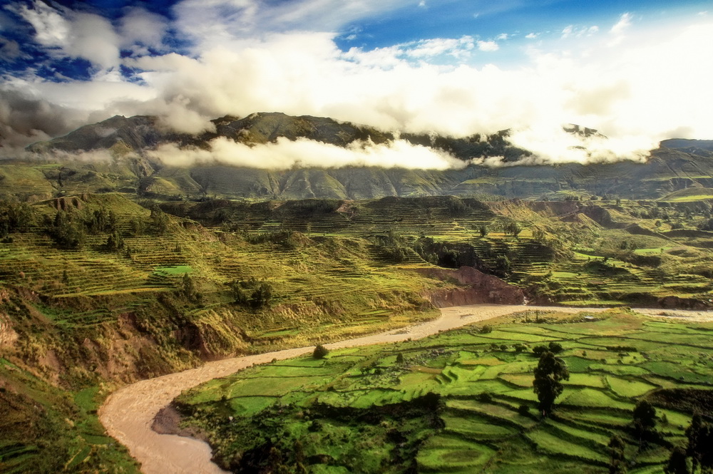 photo "***" tags: landscape, nature, travel, South America, clouds, mountains, river, water