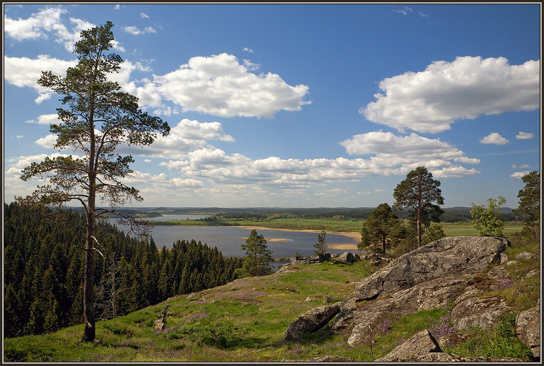 photo "Lake view Karmalanyarvi" tags: landscape, Karelia, mountains, river