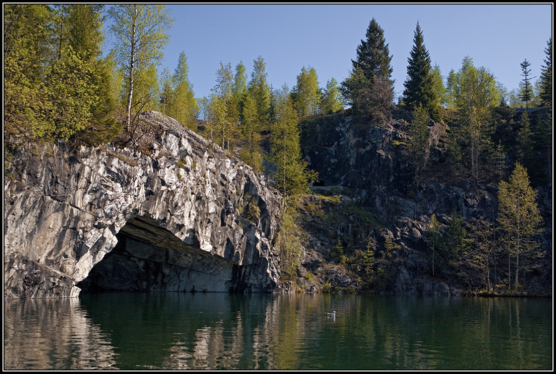 photo "Ruskeala grotto" tags: landscape, Karelia, water, грот