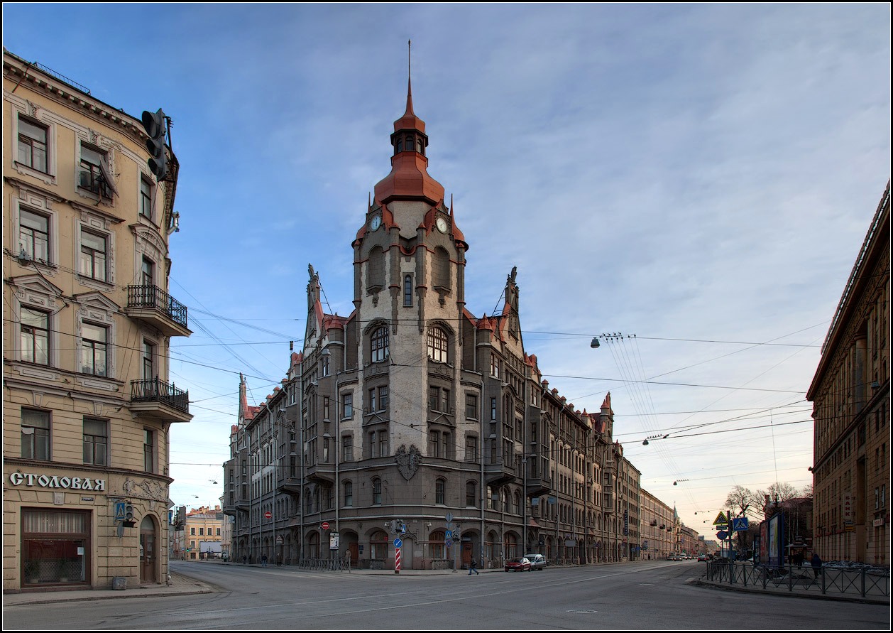 фото "Питер, дом с башней" метки: архитектура, город, 