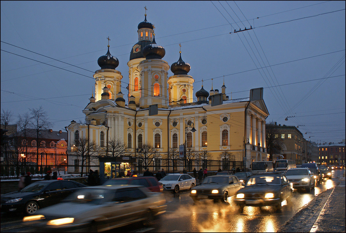 фото "Владимирский собор" метки: город, архитектура, Санкт-Петербург, ночь, церковь