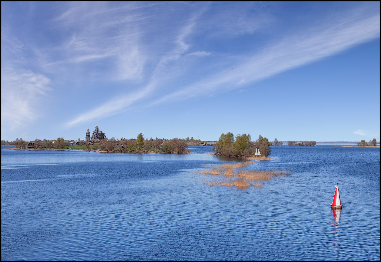 photo "swimming up to Kizhi" tags: landscape, nature, travel, 