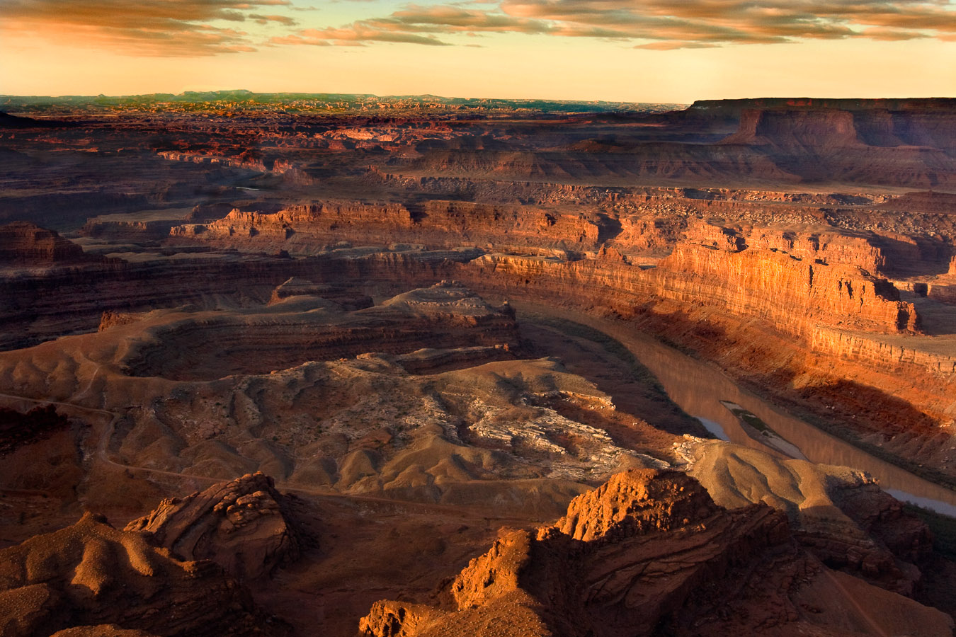 фото "Deadhorse Point" метки: пейзаж, Canyonlands, Deadhorse, Utah, desert, рассвет