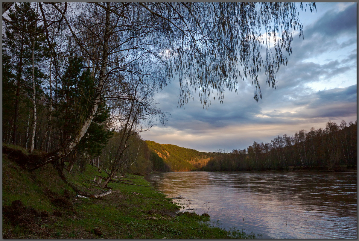фото "Весенний вечер" метки: пейзаж, путешествия, Photivo, Южный Урал, весна, река Ай