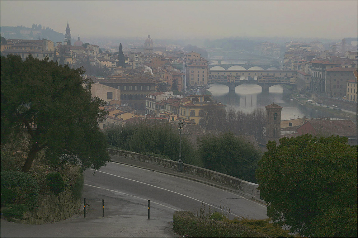 photo "The fog in Florence" tags: architecture, landscape, city, 