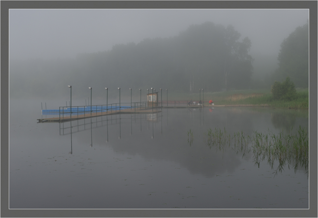 photo "Morning of hope" tags: landscape, fog, причал, рыбалка