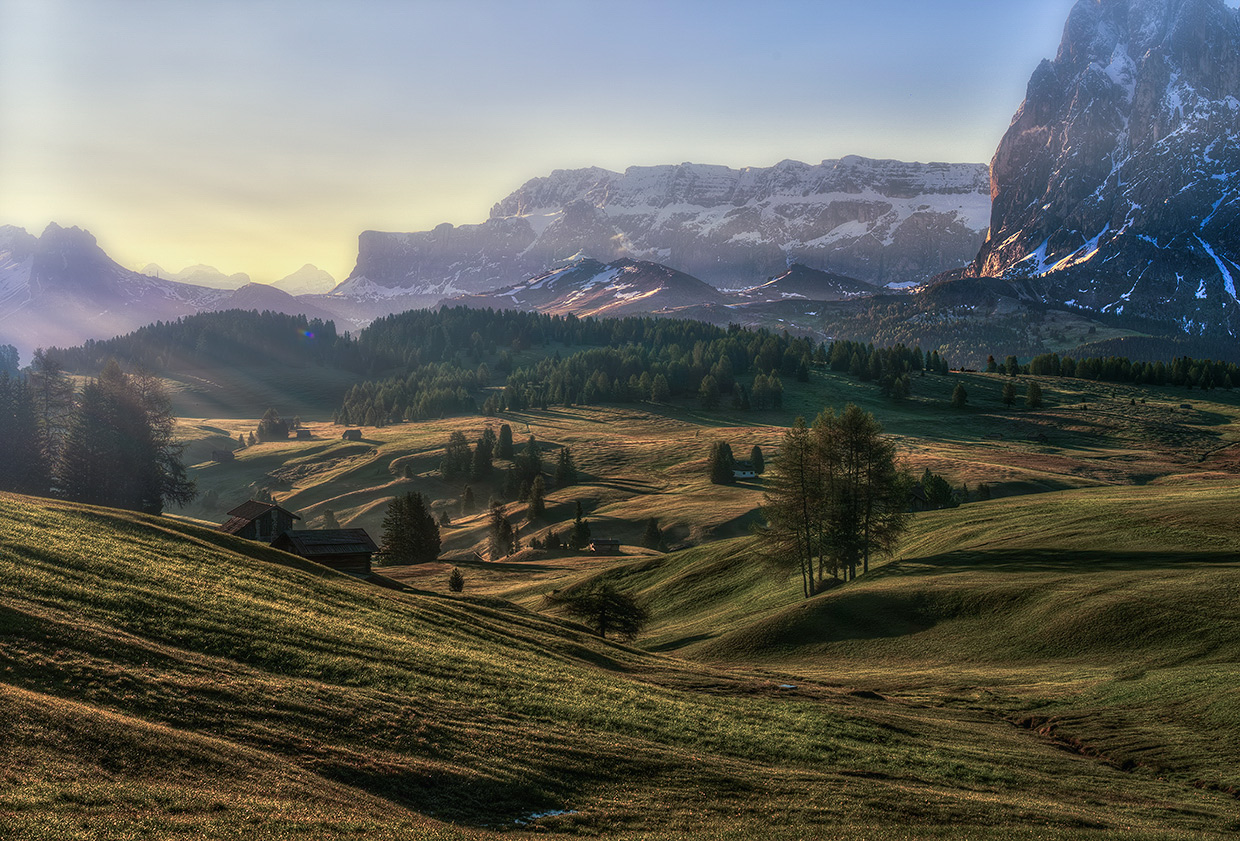 photo "***" tags: , Dolomits, Europe, forest, forest.sunrise, mountains, summer