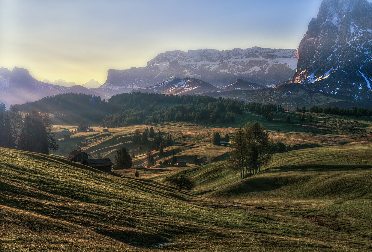 photo "***" tags: , Dolomits, Europe, forest, forest.sunrise, mountains, summer