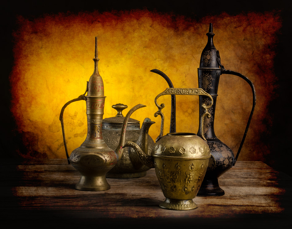 photo "Sketch with kettles" tags: still life, old-time, Sketch with kettles