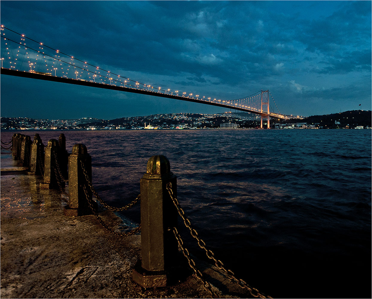 фото "Вечер над Босфором." метки: город, путешествия, Азия, Европа, вода