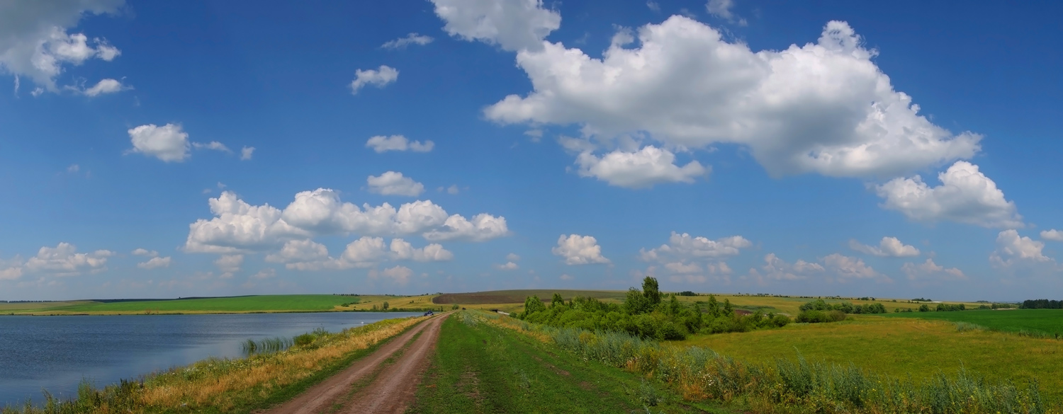 фото "Лето..." метки: пейзаж, дорога, облака