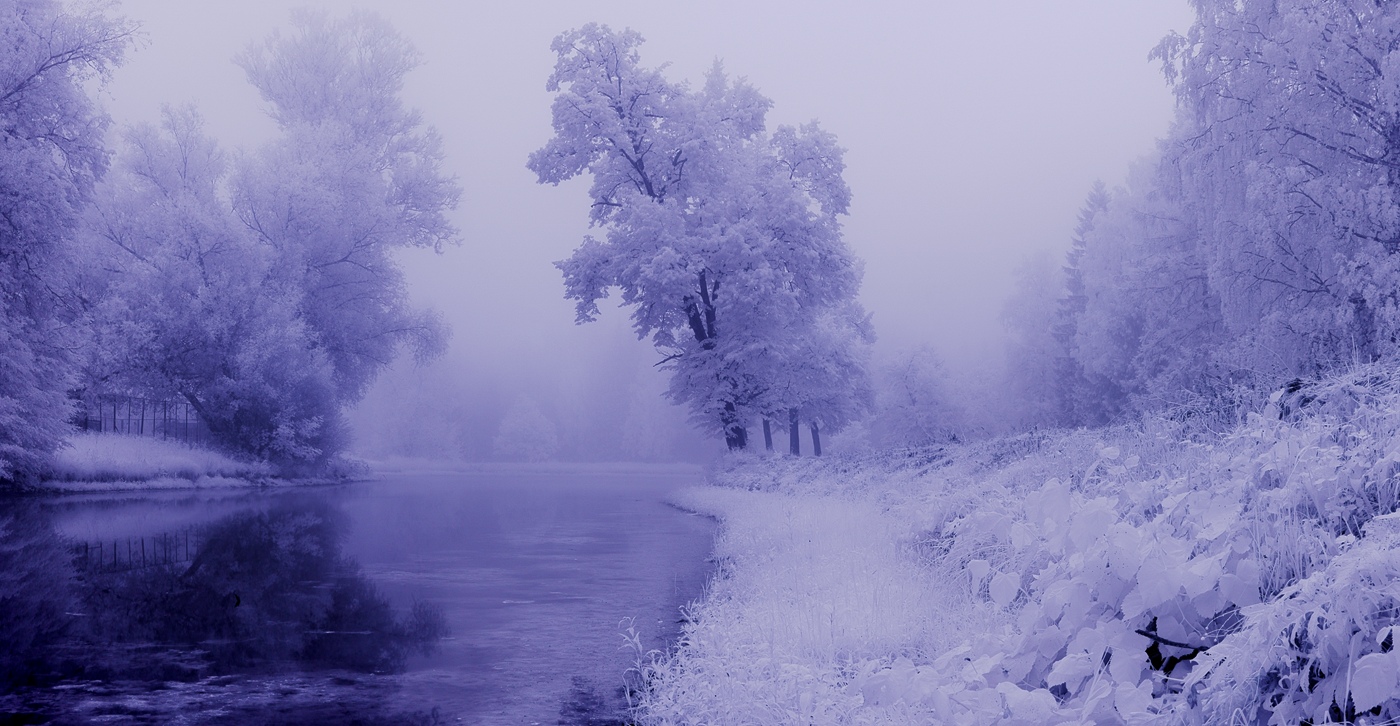 фото "*" метки: пейзаж, infrared, длинная выдержка, лето, рассвет, туман, утро