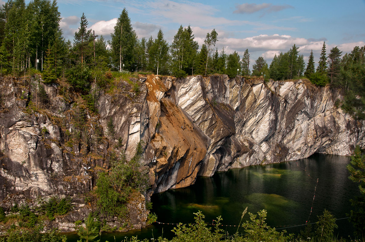 photo "***" tags: landscape, nature, travel, Europe, Karelia, Russia, mountains, summer, Рускеала, мраморный каньон