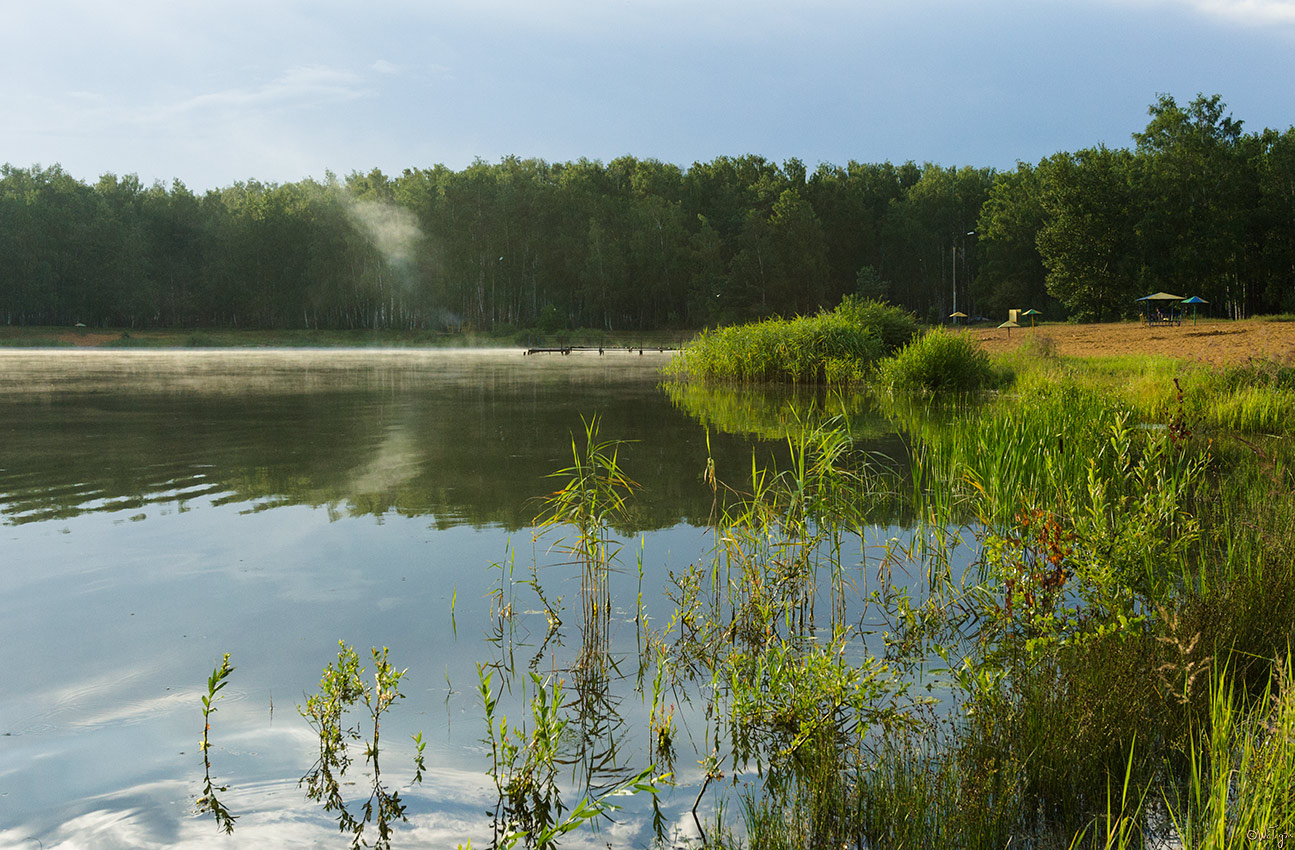 photo "***" tags: landscape, clouds, forest, lake, reflections, summer, sunset, water