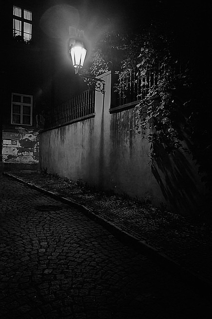 фото "Hочной тихое место" метки: черно-белые, Prag, Praha, Прага