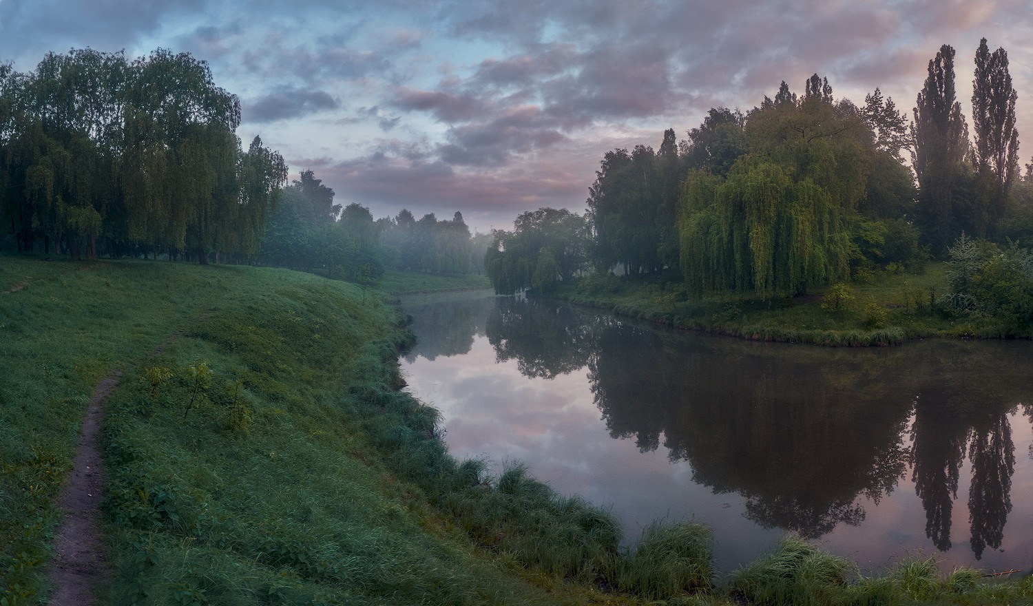 фото "Утро..." метки: пейзаж, природа, панорама, вода, небо, парк, утро