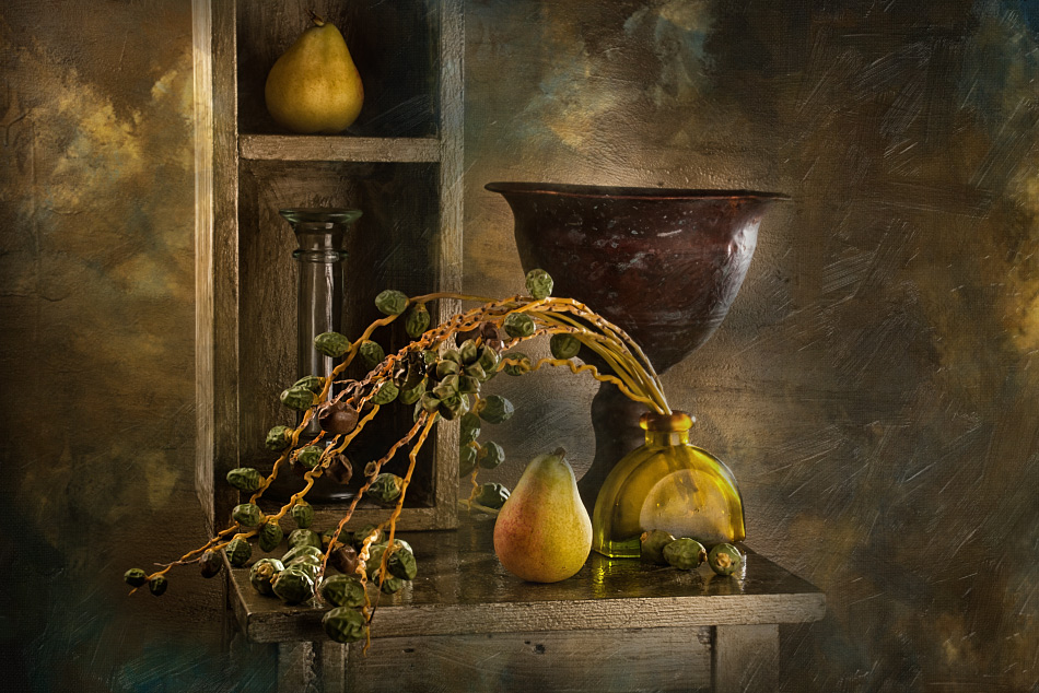 photo "two pears" tags: still life, old-time, 